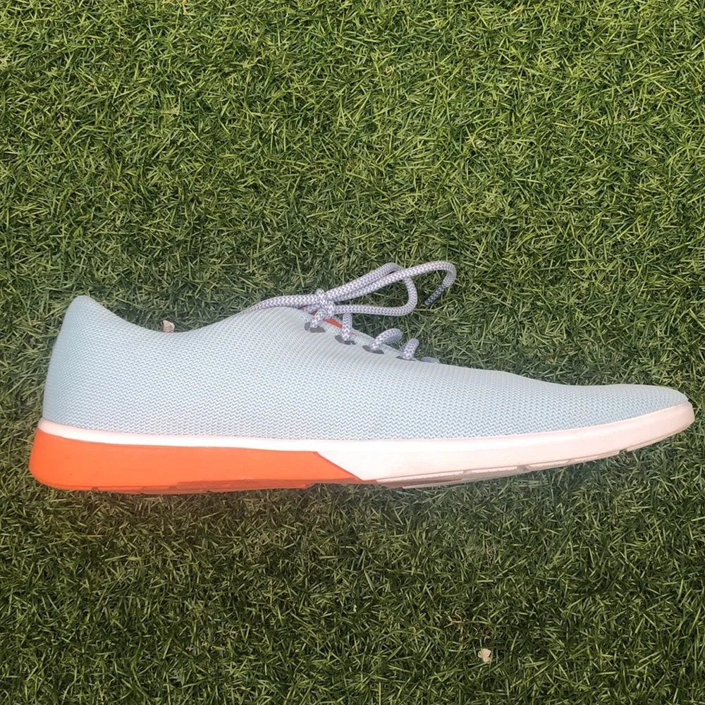 Muroexe Aqua blue atom sneakers sz 42 8.5M